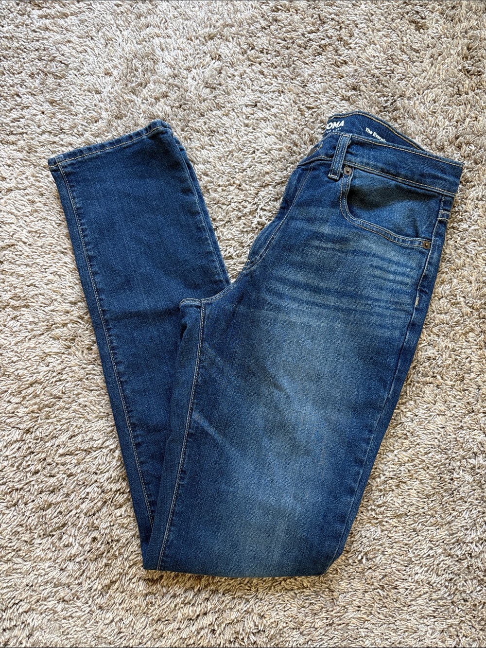 Sonoma Slim Jeans in Dark Blue Denim 32X34 The Everyday Jean Like New